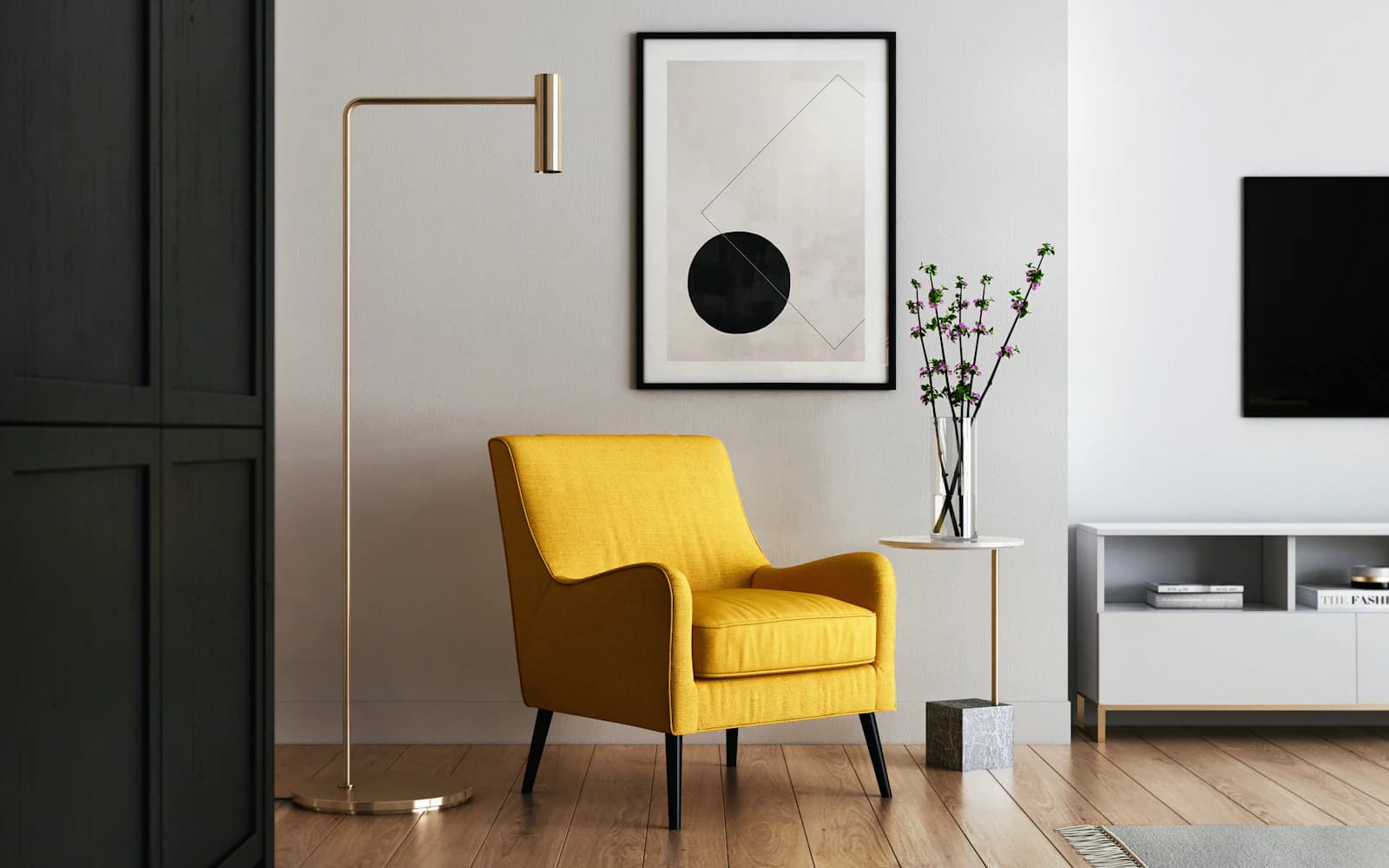 Cream boucle sofa in a South African lounge